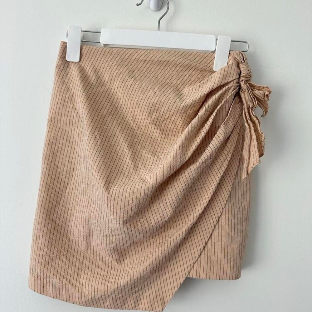 Zara Women's Tan and Cream Skirt